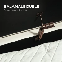 HOMCOM Bancă de Depozitare Ovală 72L din Țesătură cu Efect de Velur Crem(m-7)