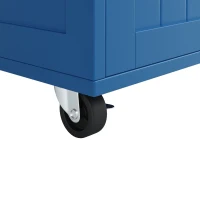 Îlot de cuisine moderne, table à manger multifonctionnelle avec espace de rangement, 102x45x92 cm, Bleu(m-7)