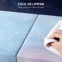 HOMCOM Tapete de Ginástica Dobrável com Espessura de 5 cm Tapete de Exercício 180x60x5 cm com Alças de Transporte Azul Degradê(m-5)