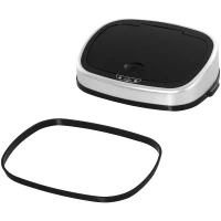 HOMCOM® Automatische vuilnisbak met infraroodsensor 58 L zilver(m-11)