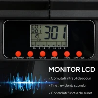 SPORTNOW Tablou Darts Electronic din Plastic Negru și Albastru cu 6 Săgeți(m-5)