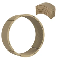 PawHut Kratzbrett-Set für Katzenlaufrad, belastbar bis 5kg, 55x25,5x3cm, Braun(m-1)