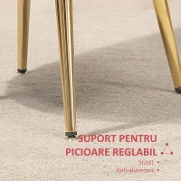 Homcom Fotoliu in stil vintage tapitat cu Catifea - Rosu Inchis(m-7)