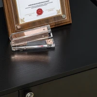 Vinsetto Dulap pentru Documente, cu Încuietoare, 2 Uși și Raft Interior, 80x40x80 cm, Negru(m-7)