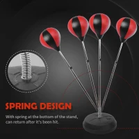 HOMCOM Kids Training Boxing Punch Ball Set 125-145H x Φ43cm with Gloves Air Pump Adjustable Height Freestanding Exercise Training for Kids and Teenagers(m-7)