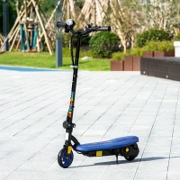 HOMCOM Trottinette électrique 120 W pliable pour enfant 7-14 ans 12 Km/h max. autonomie 10 Km max. bleu(m-10)