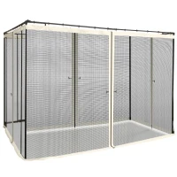 Outsunny 302 x 207cm Universal Replacement Mesh Sidewall Netting for Patio Gazebos and Canopy Tents, (Sidewall Only) Beige(m-10)