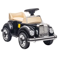 AIYAPLAY Porteur Enfants Voiture Licence Mercedes-Benz 300S 18-48 mois coffre rangement sous le siège noir(m-12)