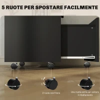 Vinsetto Cassettiera da Ufficio Portadocumenti in Legno con 2 Cassetti e Ripiano Aperto, 39x40x65 cm, Nero(m-5)