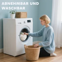 PawHut Katzen-Schreibtischbett, Katzenbett für Schreibtisch mit 360°Drehung, verstellbarer Höhe, Katzenliege mit abnehmbarem, maschinenwaschbarem Bett, für Katzen unter 6 kg, Heimbüro, Cremeweiß(m-7)