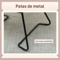 HOMCOM Butaca de Salón con Asiento Ancho y Acolchado Tapizado en Terciopelo Patas de Metal Sillón para Salón Crema(m-5)