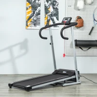 Tapis de course Fitness électrique pliable - Aosom.fr x FFHandball - 1 à 10 Km/h écran multifonctions - puissance 500 W(m-10)