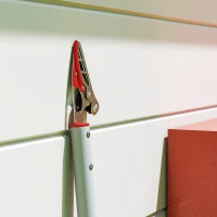 Outsunny Podadora de Árvores 180 cm com Cabo de Alumínio Leve e Resistente e Lâmina Metálica 180x10 cm Prata a Vermelho(m-9)