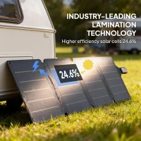 HOMCOM 36W Foldable Solar Panel, Portable Solar Charger Type-C to USB-A Charging Port, Power Supply for Outdoor(m-7)