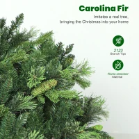 HOMCOM 7.5ft Artificial Pine LED Christmas Tree, with Remote(m-7)