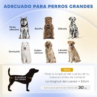 PawHut Sofá para Perros Grandes Cama Elevada para Perros con Cojín Lavable y Patas de Madera Carga 40 kg 98x67x25cm Gris Oscuro(m-4)