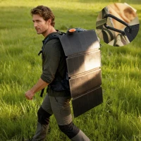 HOMCOM 36W Foldable Solar Panel, Portable Solar Charger Type-C to USB-A Charging Port, Power Supply for Outdoor(m-8)