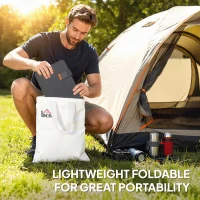 HOMCOM 36W Foldable Solar Panel, Portable Solar Charger Type-C to USB-A Charging Port, Power Supply for Outdoor(m-6)