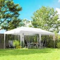 Outsunny 6 x 3(m) Garden Large Gazebo Canopy Waterproof Outdoor Party Tent Marquee(m-2)