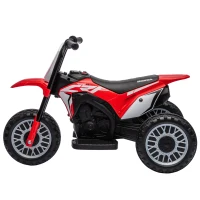HOMCOM Elektro Kindermotorrad Honda, 3 km/h, Soundeffekte, für 18-36 Monate, Rot(m-9)