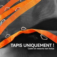 SPORTNOW Tapis de rechange pour trampoline tapis de saut de remplacement, compatible trampoline Ø 3,7 m et ressorts de 14 cm(m-6)