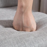 HOMCOM Lote de 2 taburetes de bar, sillas de bar, asiento acolchado, respaldo y reposapiés, 48 x 48 x 99,5 cm, gris(m-5)