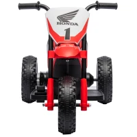HOMCOM Elektro Kindermotorrad Honda, 3 km/h, Soundeffekte, für 18-36 Monate, Rot(m-8)