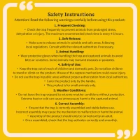 Outsunny Humane Rat Trap, Squirrel Trap with Double Doors, Live Cage Mousetrap for Indoors & Outdoors, Catch and Release Mice, Rats, Rodents, 60 x 18 x 20 cm, Green(m-8)