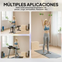HOMCOM Juego de 8 Mancuernas Hexagonales 20 KG de 4 Pares 4 kg 3 kg 2 kg 1 kg Mancuernas de Neopreno con Revestimiento Antideslizantes Pesas para Gimnasio en Casa Ejercicio Entrenamiento Multicolor(m-4)