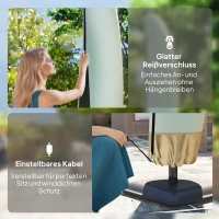 beschermhoes voor parasol met ritssluiting parasolhoes Ø 300 cm(m-6)