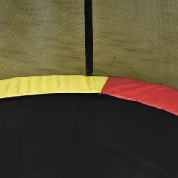 HOMCOM Copertura Imbottita Bordo Trampolino, Protezione per Tappeto Elastico Giaridno in Plastica, Ø244cm, Multicolore(m-7)