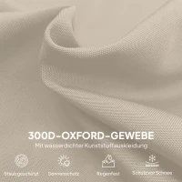 beschermhoes voor parasol met ritssluiting parasolhoes Ø 300 cm(m-5)