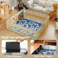 AIYAPLAY Foldable Baby Play Mat, Baby Playpen, Reversible Foam Playmat, Floor Mats for Toddlers, Traffic and Grey Diamond Theme(m-4)