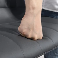 HOMCOM Bar stools 2-pack in retro design, with footrest, height adjustable, 43 cm x49,5 cm x 111 cm(m-5)