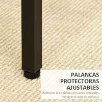 HOMCOM Mesa Alta de Cocina con 4 Taburetes Industrial Reposapiés Ahorro de Espacio para Espacios Reducidos Marrón Rústico(m-6)