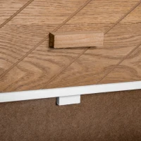 HOMCOM Table de chevet Chiffonnier Commode Meuble de Rangement avec 4 tiroirs Scandinave 40L x 30l x 75H cm en Bois(m-12)