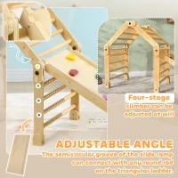 AIYAPLAY 3 in 1 Kids Climbing Set Indoor with Sliding Ramp, Foldable design, Gift for 2-6 Years Old(m-7)