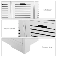 HOMCOM 3-Drawer Shoe Storage Bench - White(m-6)