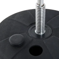 HOMCOM Standing Punching Bag Adjustable Height 126-144 cm with Gloves, Pump and Weighted Base for Children and Beginners - Red(m-5)