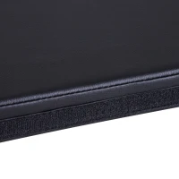 HOMCOM Folding pole dance mat pole dance mat Ø 150 cm thickness 5 cm black plastic surface(m-4)