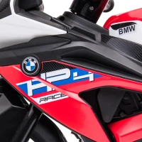 HOMCOM Kindermotorrad, Elektromotorrad, Scheinwerfer, 3 Musikmodi, für Kinder 1,5-5 Jahre, Rot, 82,5 x 42 x 54cm(m-13)