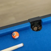 SPORTNOW 5-in-1 Multi Games Table, with Pool, Table Tennis, Basketball, Hockey, Archery, Blue(m-9)