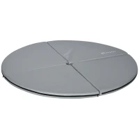 HOMCOM Folding pole dance mat - pole dance mat - protective mat Ø 150 cm thickness 5 cm - gray plastic cover(m-1)