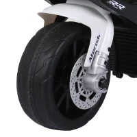 HOMCOM Elektro Kindermotorrad BMW S1000RR Elektromotorrad mit Musik, Scheinwerfer, Kinder Elektro Motorrad für Kinder von 18-36 Monaten Schwarz(m-12)