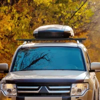 HOMCOM Lockable Cross Car Roof Bars Roof Rack with 2 Keys Supplied Aluminum Alloy Black(m-2)