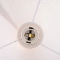 HOMCOM Floor Lamp for Living Room, 47" Modern Standing Lamp with Linen Shade, Wooden Base, Grey(m-9)