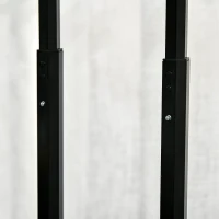 HOMCOM Rolling Makeup Storage Case w/ Swivel Wheel, Black(m-8)