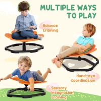 AIYAPLAY Sensory Spinning Chair for Kids, for Coordination, Balance, Orange(m-6)