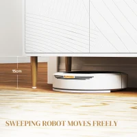 HOMCOM Elegant Two-Cupboard Sideboard - White/Gold-Tone(m-8)