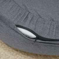 PawHut Dog bed for dogs up to 25 kg, removable cover, non-slip feet, 90 x 78 x 25 cm, Gray(m-4)